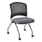 Officesource Perch Collection Armless Nesting Chair with Casters, Titanium Frame OSSN6952FNV - alternate 1
